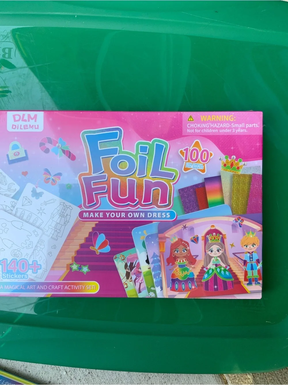3 piece kid craft sets - Foil Fun Kids Craft Set - Blue and Pink & Jelly Sand.